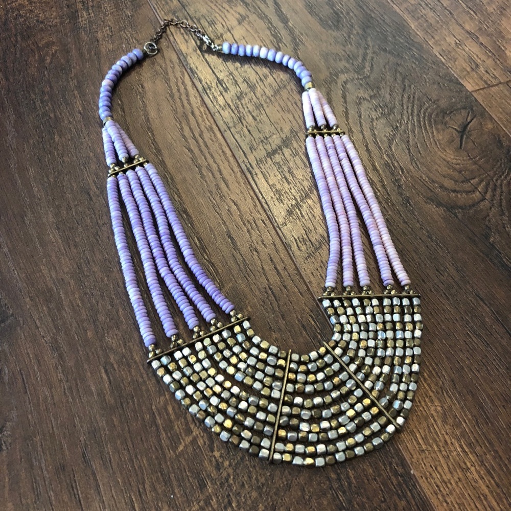 Purple & Gold Necklace